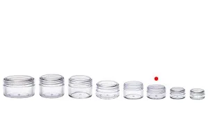Pot en acrylique de 10ml avec couvercle - 12 pcs-5