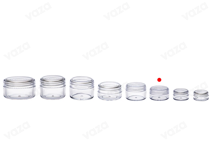Vasetto in acrilico da 10 ml con tappo - 12 pz-gruppo_immagini