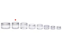 Βάζο ακρυλικό 30 ml με καπάκι - 12 τμχ