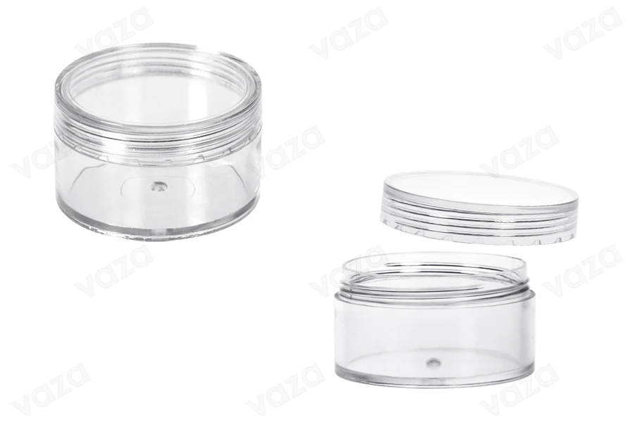 Βάζο ακρυλικό 50 ml με καπάκι - 12 τμχ-εικόνα_προϊοντική