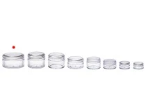 Βάζο ακρυλικό 50 ml με καπάκι - 12 τμχ