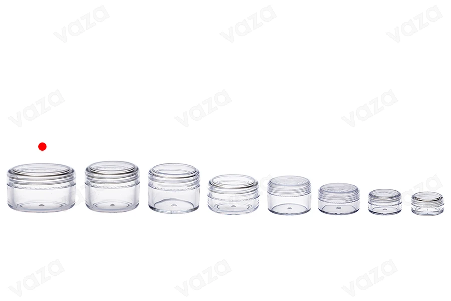 Βάζο ακρυλικό 50 ml με καπάκι - 12 τμχ-εικόνα_σύνθεση
