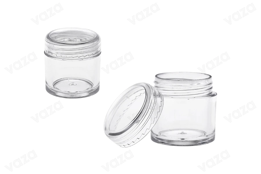 Βαζάκι 7 ml διάφανο, πλαστικό σωληνωτό 27x28 mm - 50 τμχ Βαζάκι 7 ml διάφανο, πλαστικό σωληνωτό 27x28 mm - 50 τμχ-εικόνα_προϊοντική