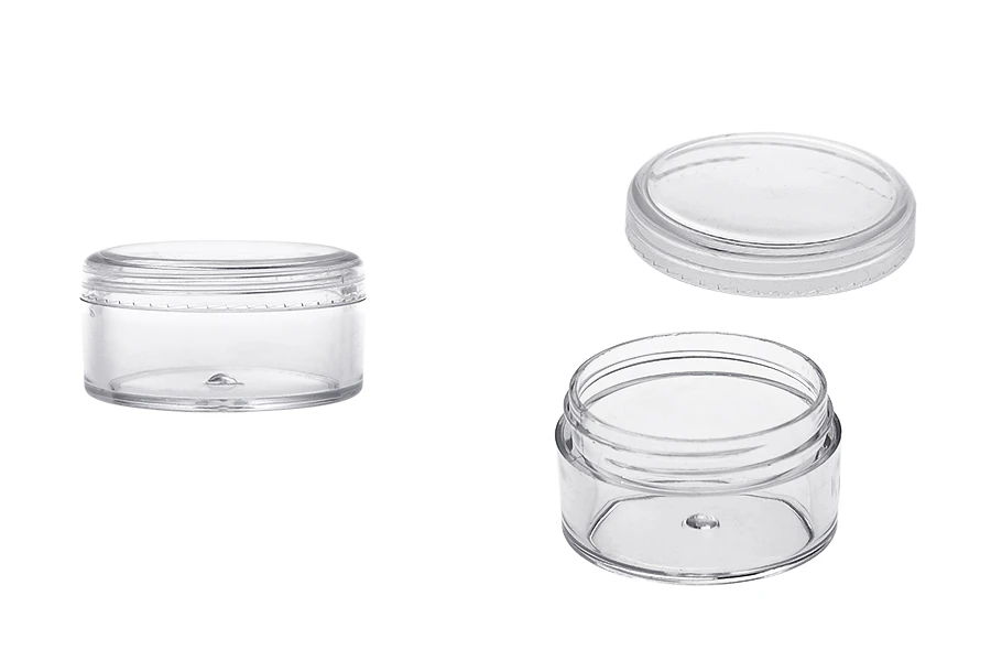 Cremedose 30ml, aus Kunststoff 49x27 mm mit Deckel -12 Stücke Cremedose 30ml, aus Kunststoff 49x27 mm mit Deckel -12 Stücke