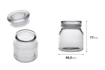 Γυάλινο βαζάκι 100 ml με γυάλινο καπάκι και αεροστεγές κλείσιμο Γυάλινο βαζάκι 100 ml με γυάλινο καπάκι και αεροστεγές κλείσιμο