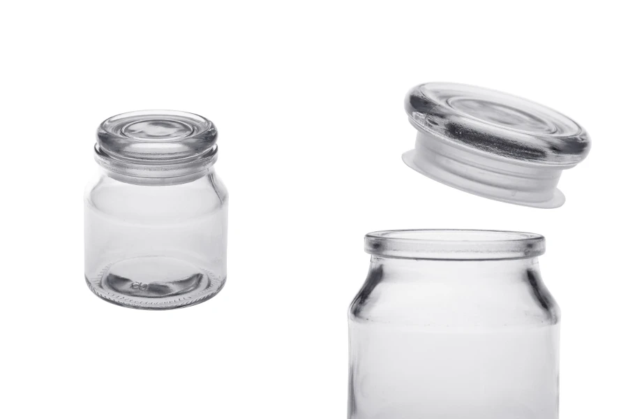 Γυάλινο βαζάκι 100 ml με γυάλινο καπάκι και αεροστεγές κλείσιμο Γυάλινο βαζάκι 100 ml με γυάλινο καπάκι και αεροστεγές κλείσιμο