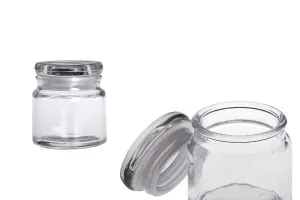 Barattolo in vetro da 100 ml con tappo in gomma-1