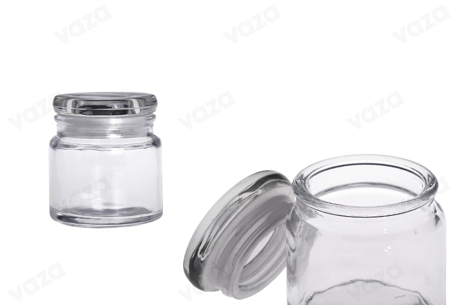 Βαζάκι 100 ml γυάλινο και καπάκι με λάστιχο Βαζάκι 100 ml γυάλινο και καπάκι με λάστιχο-εικόνα_προϊοντική