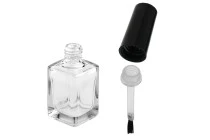 Flasche mit Pinsel für Nagellack 12ml viereckig Flasche mit Pinsel für Nagellack 12ml viereckig