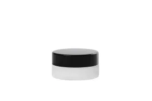 5ml forsted glass cream jar with cap and EPE liner inserted in the cap-5