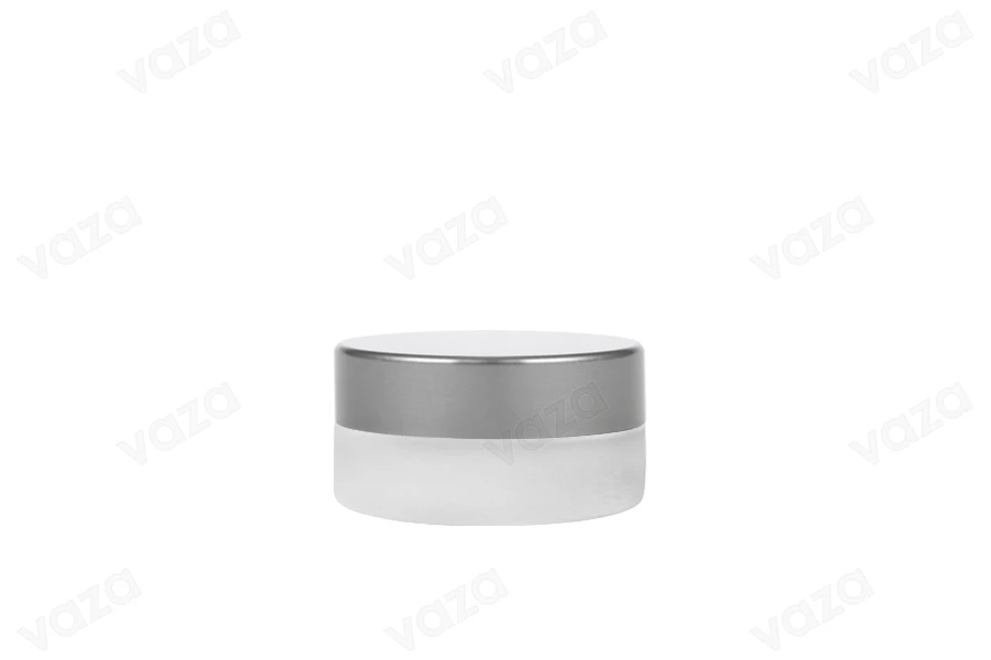 Βαζάκι 5 ml γυάλινο, αμμοβολής με καπάκι και εσωτερικό παρέμβυσμα-εικόνα_σύνθεση