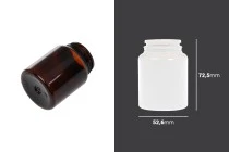Barattolo in plastica PET 100 ml per pillole e capsule Barattolo in plastica PET 100 ml per pillole e capsule