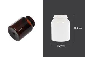100ml plastic PET pill and capsule jar.-2