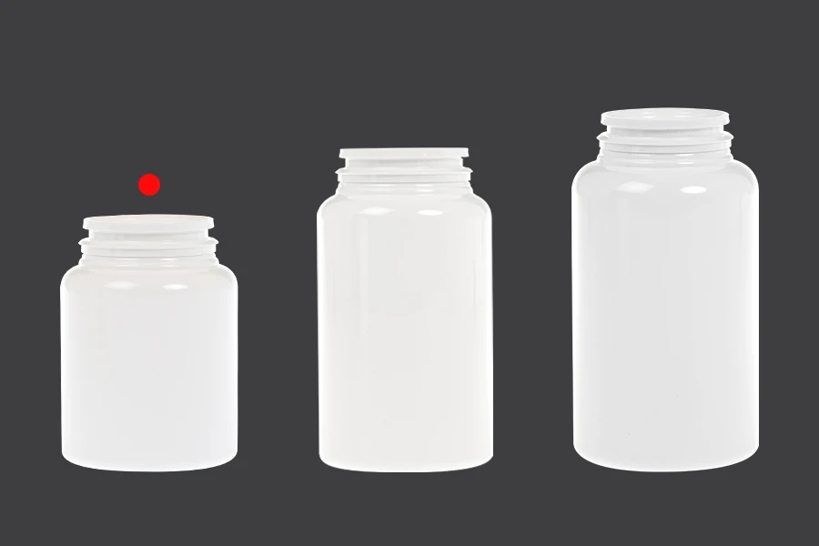 Barattolo in plastica PET 100 ml per pillole e capsule Barattolo in plastica PET 100 ml per pillole e capsule