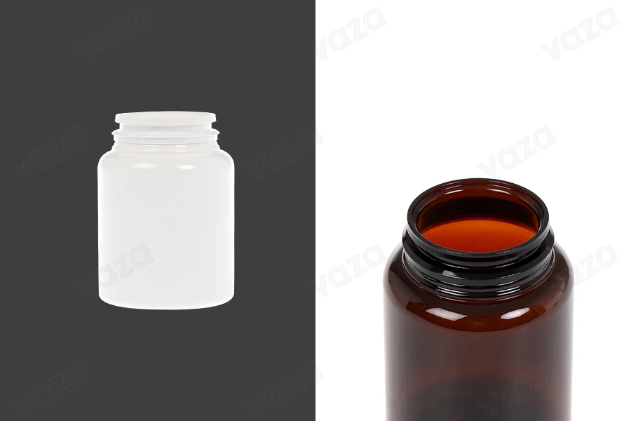 100ml plastic PET pill and capsule jar. 100ml plastic PET pill and capsule jar.-image_product