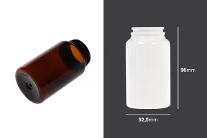 150ml plastic PET pill and capsule jar.-2