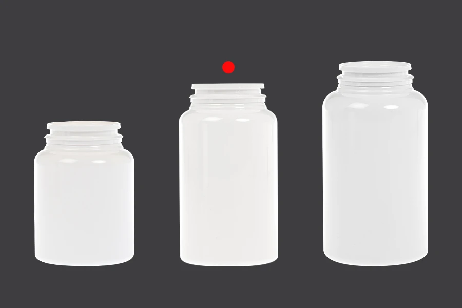 150ml plastic PET pill and capsule jar. 150ml plastic PET pill and capsule jar.