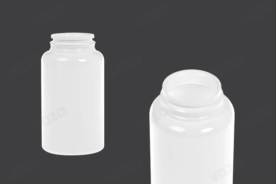 Barattolo in plastica PET da 200 ml di colore bianco per pillole e capsule-εικόνα_προϊοντική