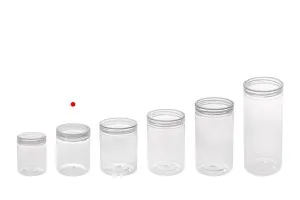 Transparent 140ml PET jar with cap in size 55x75 mm -available in a package with 12 pcs-5