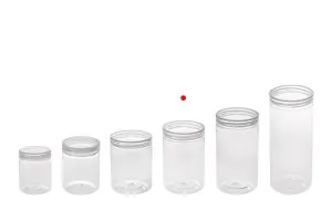 Transparent 250ml PET jar with cap in size 65x100 mm -available in a package with 12 pcs-6