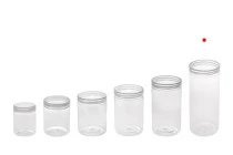 Βαζάκι 410 ml πλαστικό (PET) 65x150 mm διάφανο με καπάκι - 6 τμχ Βαζάκι 410 ml πλαστικό (PET) 65x150 mm διάφανο με καπάκι - 6 τμχ