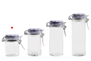 40ml round glass jar with airtight lid in size 65x45 mm (lid with rubber seal and stainless wire)-2