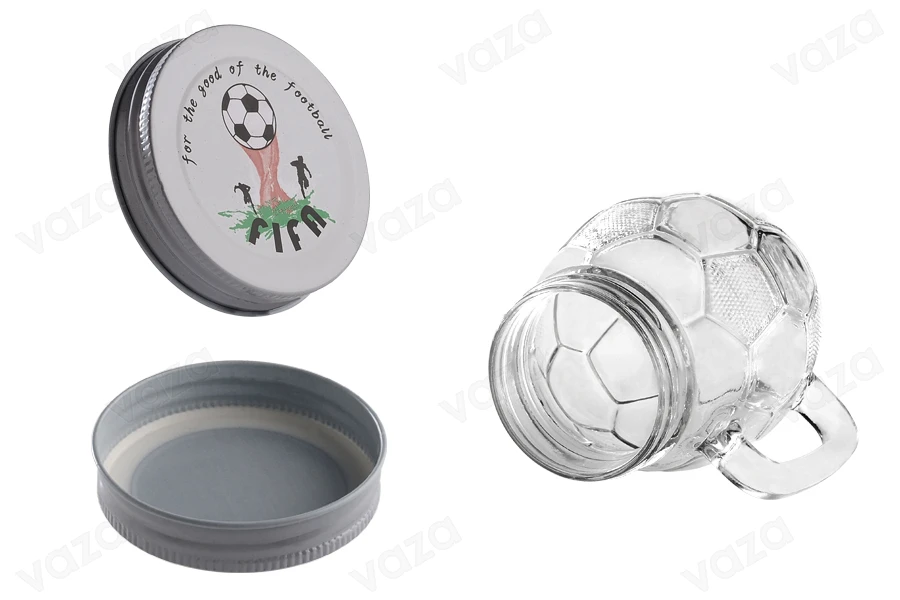 Bocal en verre de 450ml en forme de boule 126 x 94 mm avec couvercle argenté Bocal en verre de 450ml en forme de boule 126 x 94 mm avec couvercle argenté-photo_groupe