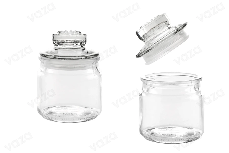 150 ml Glasflasche mit Deckel und luftdichtem Verschluss 70x100 mm 150 ml Glasflasche mit Deckel und luftdichtem Verschluss 70x100 mm-produktbild