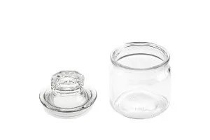 Barattolo in vetro da 150 ml con tappo e chiusura ermetica 70x100 mm-5