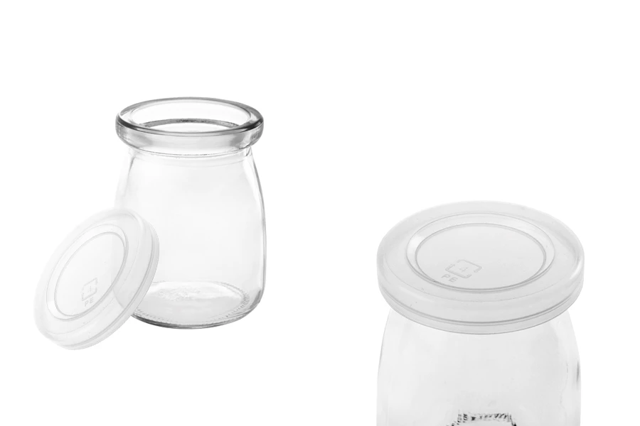 Βαζάκι 100 ml στρογγυλό με πλαστικό καπάκι