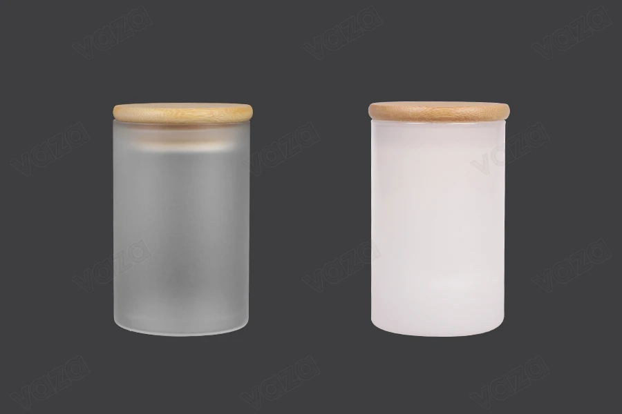 Petit pot en verre 65 x 100 mm avec couvercle de sécurité en bois-photo_groupe