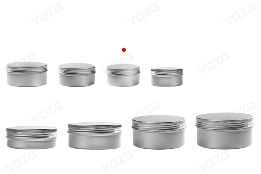 Kavanoz alumini 10 ml me mbulesë-mbrojtëse të brendshme ne kapak në ngjyra të ndryshme - 12 copë Kavanoz alumini 10 ml me mbulesë-mbrojtëse të brendshme ne kapak në ngjyra të ndryshme - 12 copë-imazh_grup
