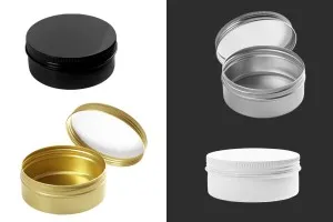 Βαζάκι αλουμινίου 200 ml με εσωτερικό παρέμβυσμα στο καπάκι - 12 τμχ-1