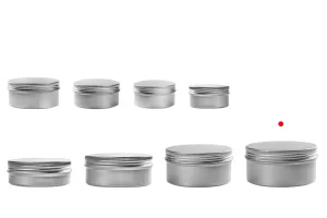 Petit pot en aluminium de 250ml avec joint intérieur sur le couvercle - 12 pcs-3
