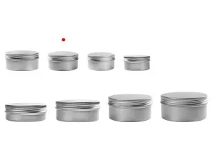 Petit pot en aluminium de 30ml avec joint intérieur sur le couvercle en différentes couleurs - 12 pcs-3