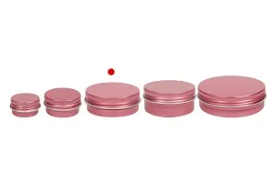 Petit pot en aluminium de 30ml avec joint intérieur sur le couvercle en différentes couleurs - 12 pcs-6