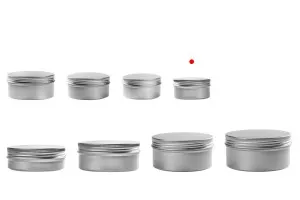 Pot en aluminium 5 ml avec joint intérieur sur le couvercle en différentes couleurs - 12 pcs-3