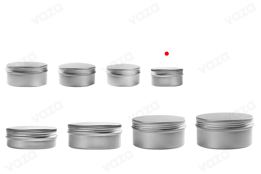 Cremedose 5ml aus Aluminium in verschiedenen Farben - 12 Stücke-bildgruppe
