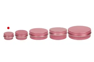 Pot en aluminium 5 ml avec joint intérieur sur le couvercle en différentes couleurs - 12 pcs-6