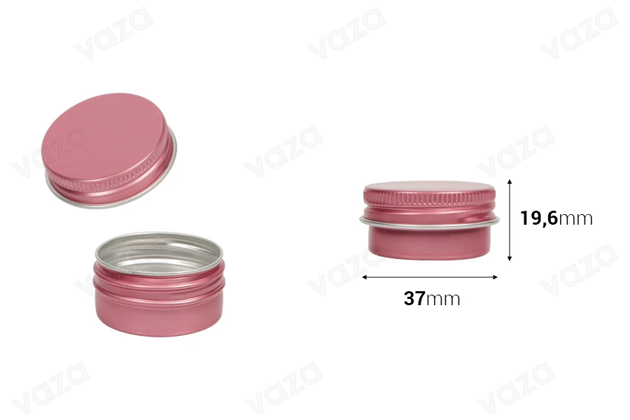 Βαζάκι αλουμινίου 15 ml σε ροζ χρώμα με εσωτερικό παρέμβυσμα στο καπάκι Βαζάκι αλουμινίου 15 ml σε ροζ χρώμα με εσωτερικό παρέμβυσμα στο καπάκι-εικόνα_διαστάσεις