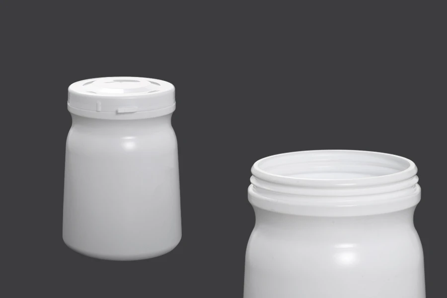 Βάζο 500 ml πλαστικό με καπάκι Βάζο 500 ml πλαστικό με καπάκι