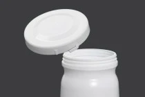 Βάζο 500 ml πλαστικό με καπάκι Βάζο 500 ml πλαστικό με καπάκι