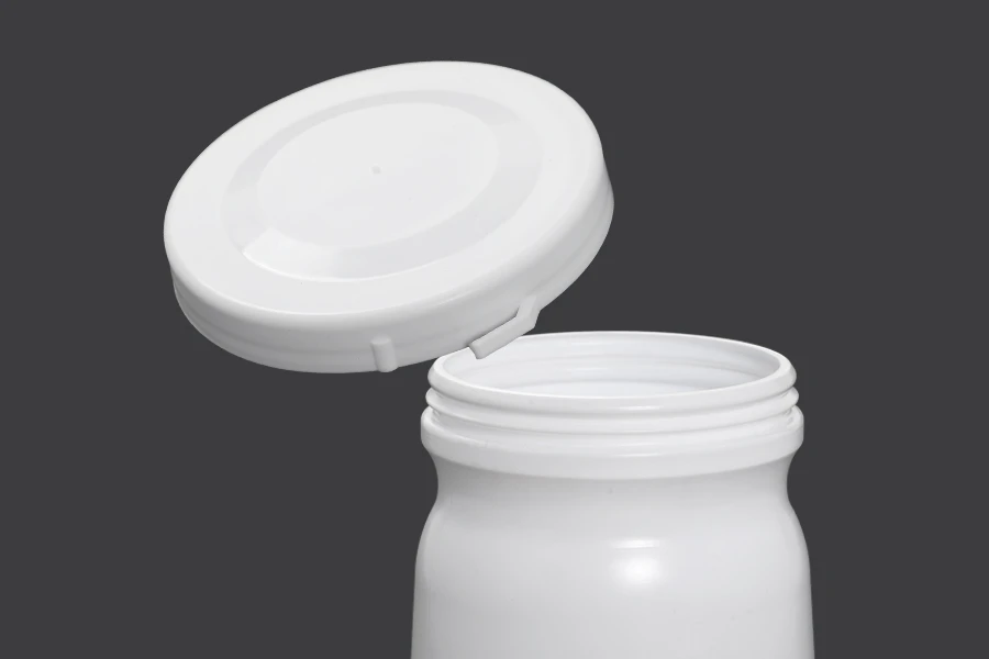 Βάζο 500 ml πλαστικό με καπάκι Βάζο 500 ml πλαστικό με καπάκι
