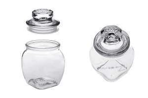 Bocal en verre de 200ml avec couvercle pour fermeture hermétique-5