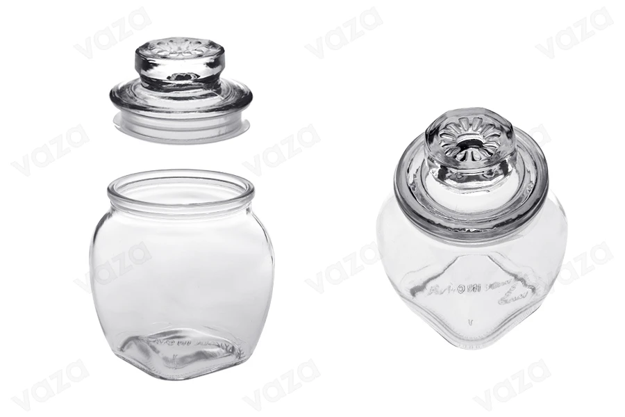 Kavanoz qelqi 200 ml me kapak me mbyllje hermetike Kavanoz qelqi 200 ml me kapak me mbyllje hermetike-imazh_grup