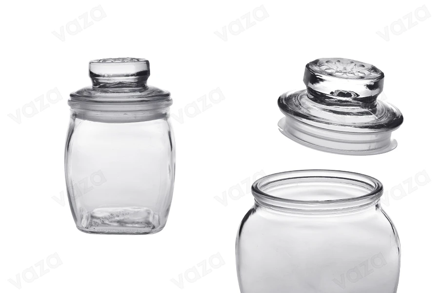Kavanoz qelqi 200 ml me kapak me mbyllje hermetike Kavanoz qelqi 200 ml me kapak me mbyllje hermetike-imazh_produkt