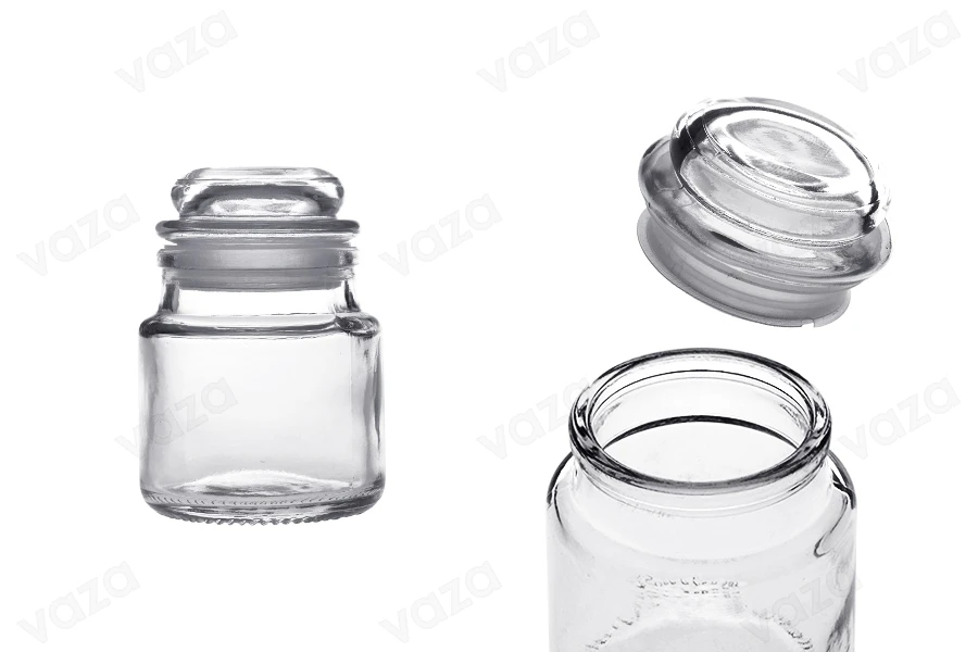 100 ml glass jar with rubber glass stopper-image_product