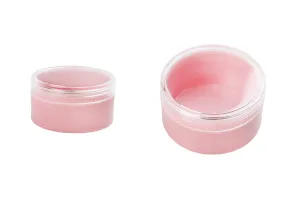Acryl Cremedose 30ml rosa mit transparentem Deckel -12 Stücke-1