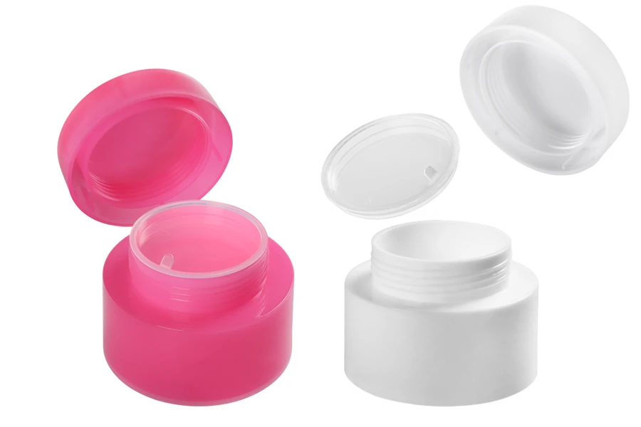 Cremedose 50ml aus Kunststoff doppelwandig mit Abdichtscheibe -6 Stücke Cremedose 50ml aus Kunststoff doppelwandig mit Abdichtscheibe -6 Stücke