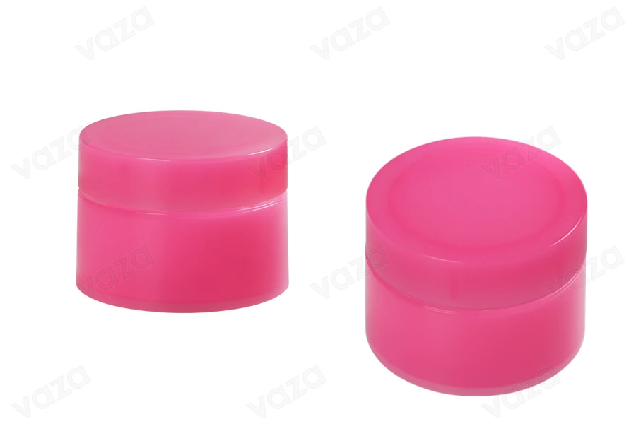 Kavanoz plastik 30 ml, me dy shtresa dhe me tapë plastike – 6 copë.-imazh_grup